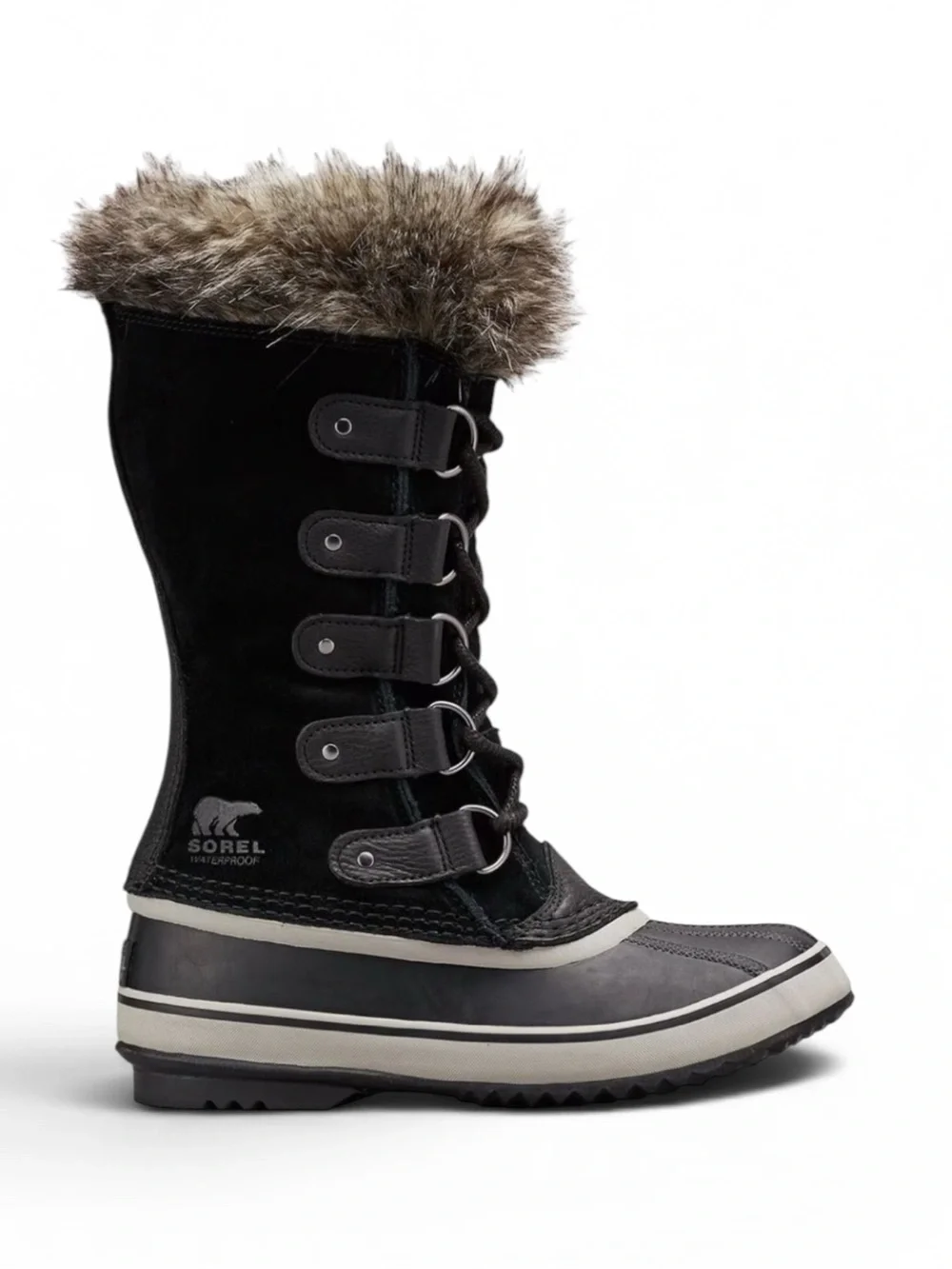 Sorel Joan of Arctic Black Suede Waterproof Boots - Size 10